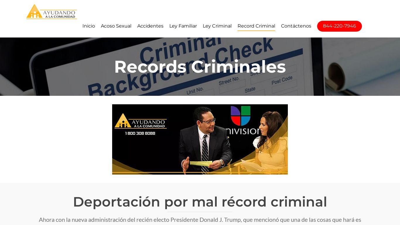 Record Criminal - Ayudando a la comunidad