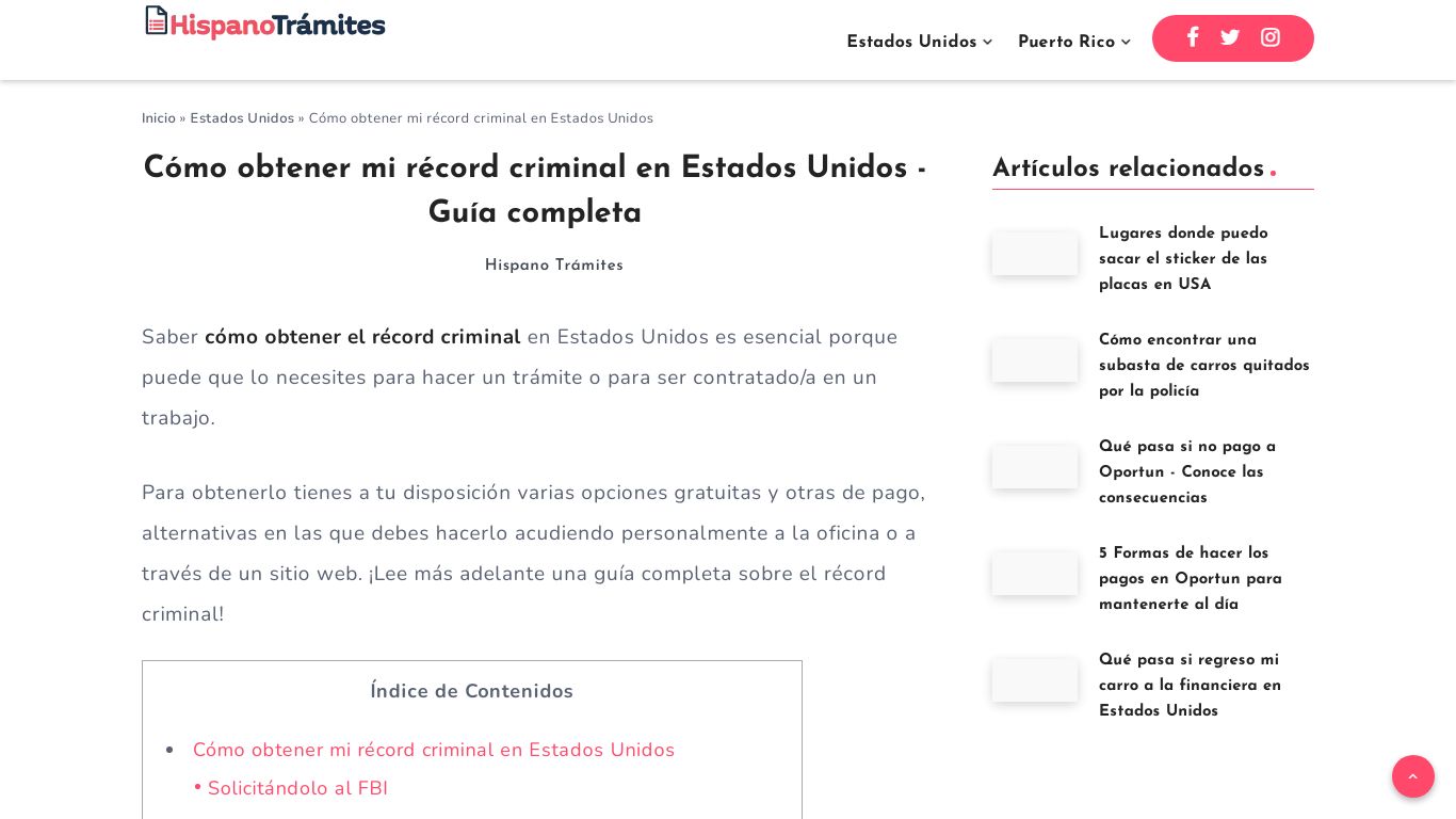 Cómo obtener mi récord criminal en Estados Unidos en 2022